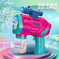 Tiktok viral 12-hole neptune bubble machine - fully automatic gatling bubble gun - handheld bubble blower for kids