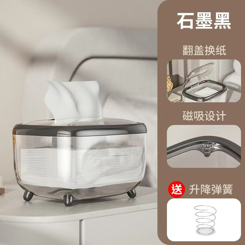 Tissue box for home, light luxury, living room, desktop, coffee table, restaurant, bathroom, multi-functional tissue box