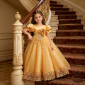 Wholesale girls' formal dresses - long flower girl dresses for weddings - new cross-border children's princess dresses - big kids' clothing - in stock