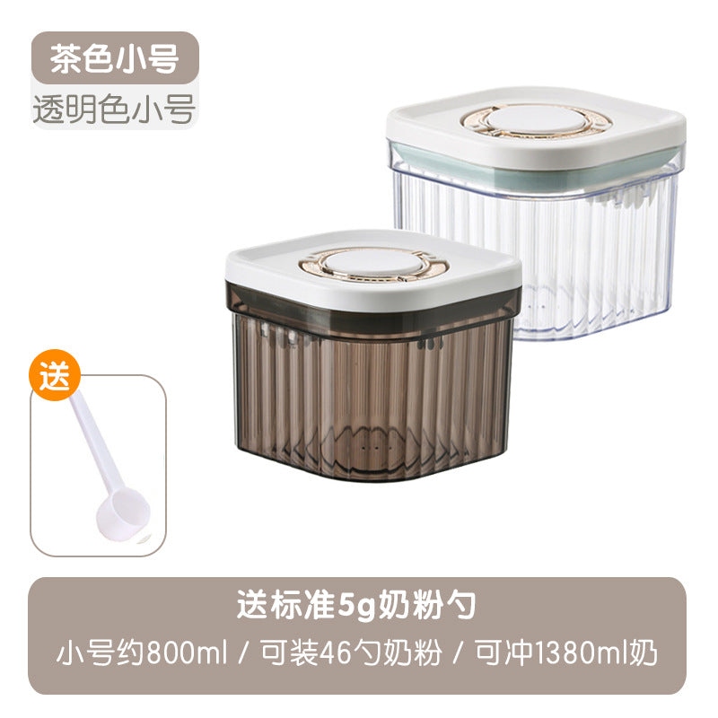 Press the milk powder can, rice flour box, sealed can, light-proof and moisture-proof milk powder box, portable outing packaging box, rice flour storage can