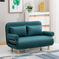 Foldable and detachable washable small apartment living room minimalist modern double/single multifunctional cat paw leather sofa bed - free shipping
