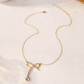 Wholesale luxury necklace fashion cross-border jewelry women's personalized alloy diamond ball minimalist versatile autumn and winter sweater necklace