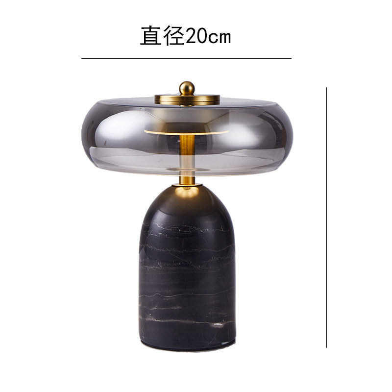 Modern minimalist glass table lamp - bedroom bedside lamp - designer high-end nordic style - living room, study, decorative home & hotel lighting