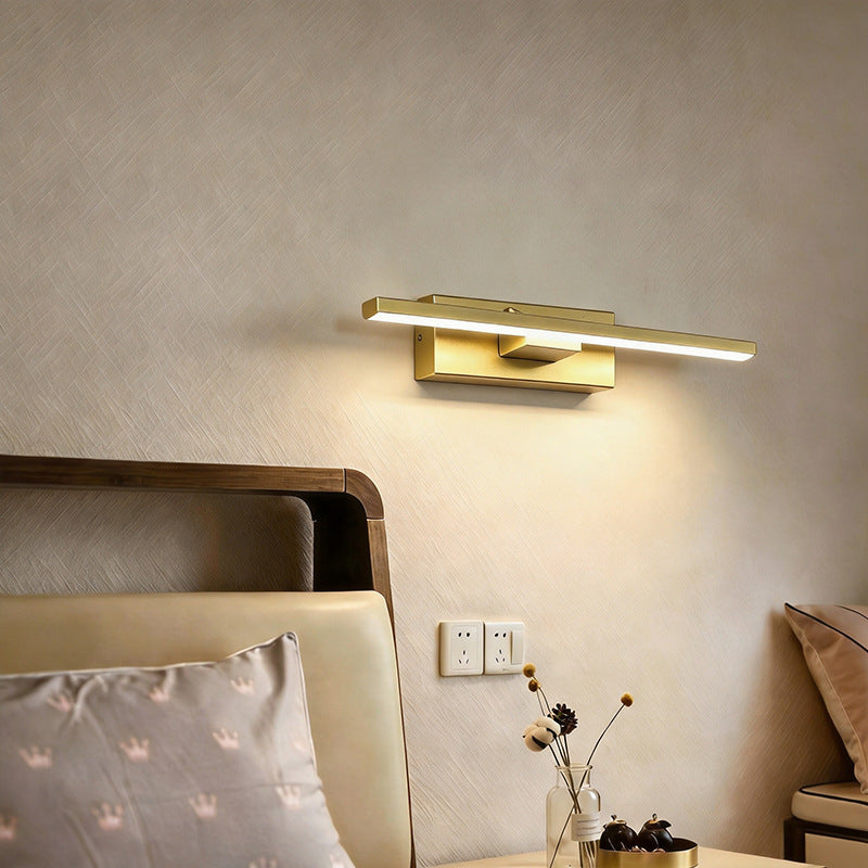 Custom bedroom wall lamp bedside lamp nordic modern minimalist creative popular stairway aisle living room rotating wall sconce