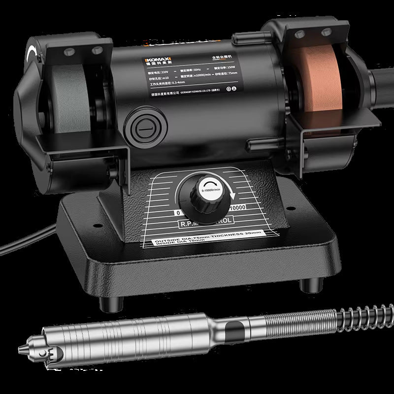 Small bench grinder electric woodworking jade polishing machine multifunctional jadeite jade metal grinding and polishing wheel grinder