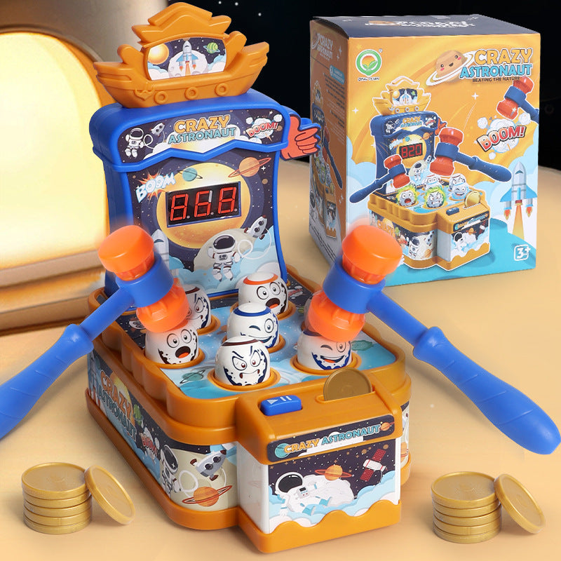 new arrival space whack-a-mole toy educational fun kids boys challenge game machine decompression family interaction