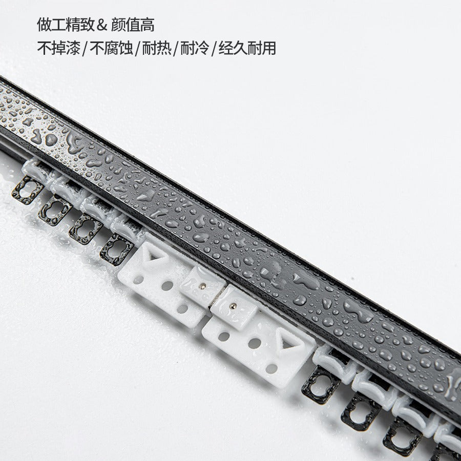 Aluminum alloy electrophoresis ultra-thick silent curtain track slide side-mounted top-mounted curtain rod guide rail wholesale wall thickness thickened