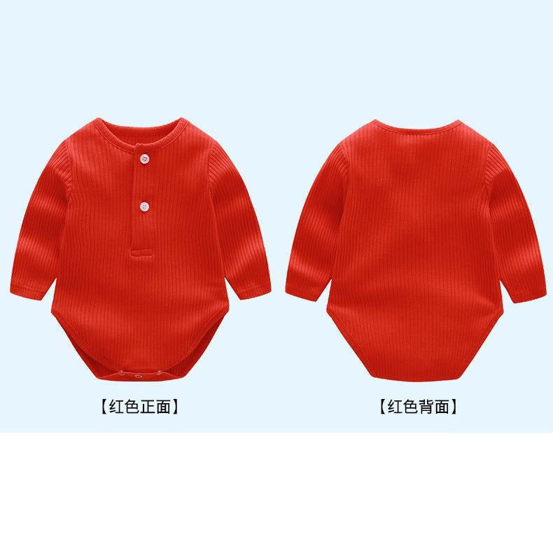 Girls' european and american style spring/autumn long-sleeve ruffle solid color romper jumpsuit outfit