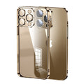 Suitable for iphone 17 pro max electroplated lens film phone case soft apple 15 transparent protective cover anti-fingerprint
