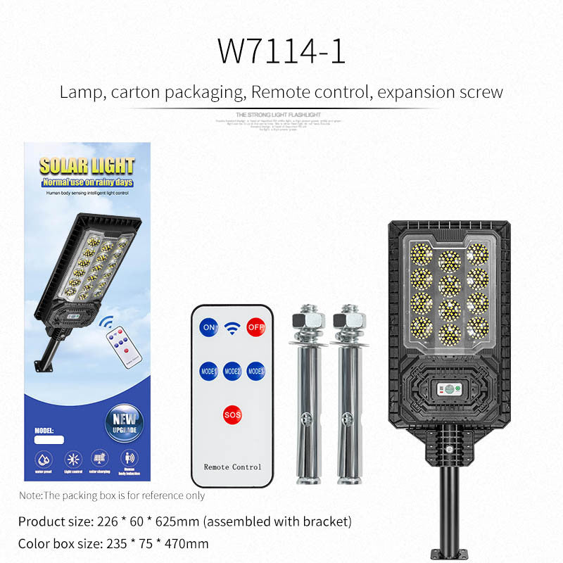 2025  multi-functional solar garden light outdoor lighting street light human body induction remote control lighting