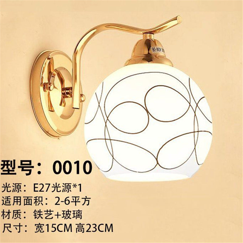Nordic wall lamp bedroom bedside lamp modern casual creative hotel aisle lamp living room corridor wall lamp staircase lamp