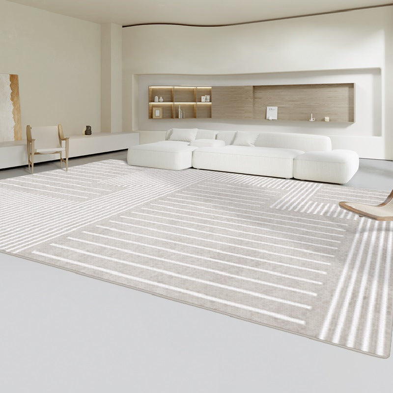 Living room carpet cream style classyaccessible luxurycasual sofa coffee table blanket for home no-wash large area full floor mat