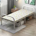 Folding bed single bedfor homesimple office nap handy gadget dormitory lunch break small bed rental house hard iron bed