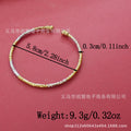 middle eastern two-tone beaded bracelet - elegant and stylish embossed pattern adjustable bangle - fashion accessory