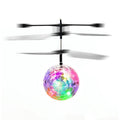 popular sensor suspended flying ball remote control crystal ball colorful light resistant sensor flying toy wholesale