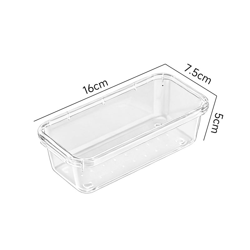 transparent drawer compartment storage box can be freely combined and stacked kitchen storage cosmetics storage miscellaneous box
