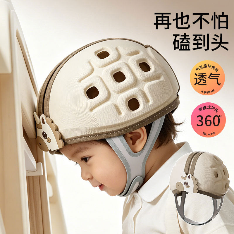Anti-fall hat baby helmet anti-collision head handy gadget baby learning to walk head protection kids breathable security hat all year round
