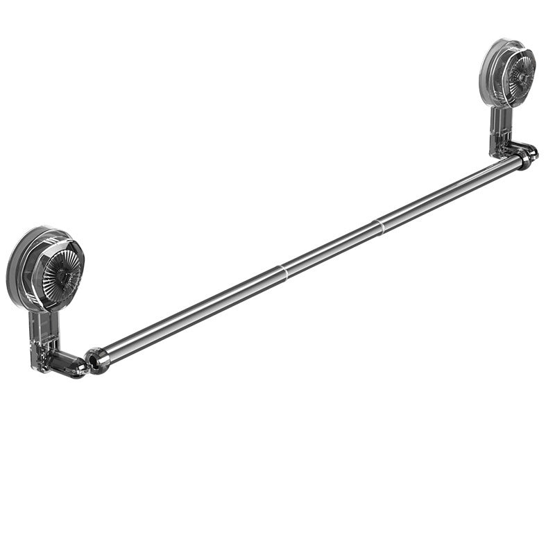 No punching suction cup towel rack No punching bath towel storage hanger Wall-mounted bathroom Stainless steel telescopic rack