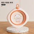 Newborn kids foldable wash basin, drop-resistant & high-temperature resistant, baby bath & bottom washing basin, home use, hangable, minimalist storage basin