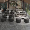 Sales office reception sofa, dessert shop, coffee shop sofa, coffee table combination, company business reception sofa, round table