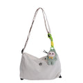 Women's casual crossbody bag - 2026 spring/summer new arrival - wide strap versatile canvas bag - large capacity commuter shoulder bag