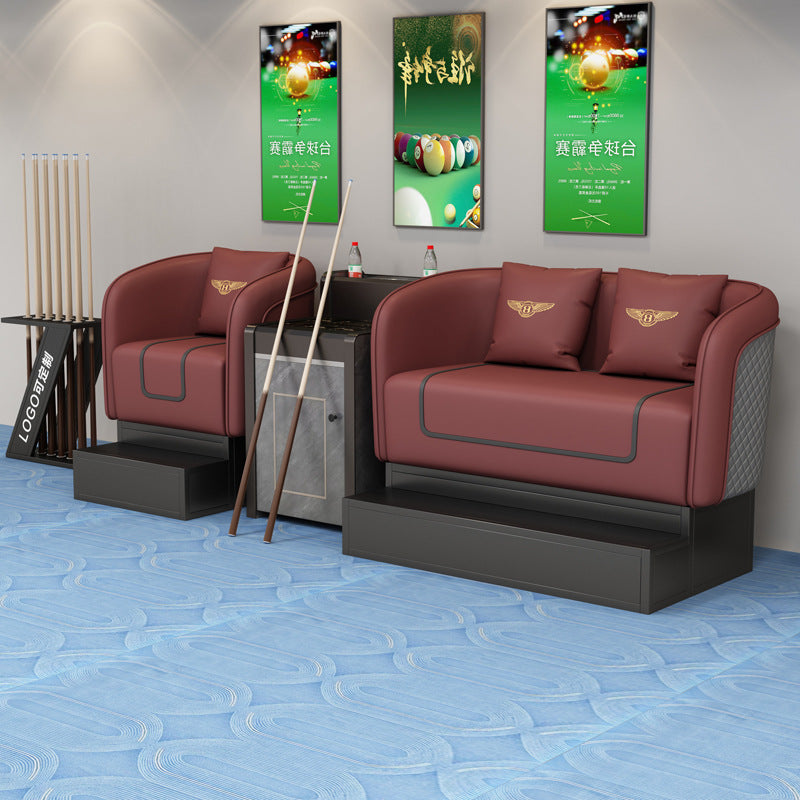 High-end billiard hall viewing sofa billiard room sofa table and chair self-service billiard room viewing elevated chair sofa coffee table