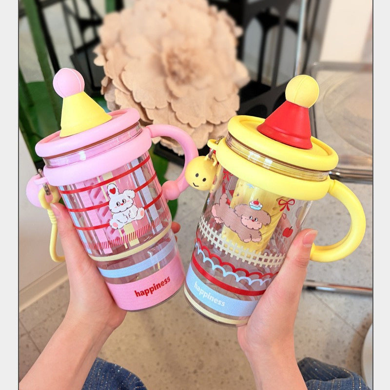 Summer chic: high-value tritan large capacity plastic tumbler - portable, heat-resistant, and straw-friendly