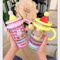 Summer chic: high-value tritan large capacity plastic tumbler - portable, heat-resistant, and straw-friendly