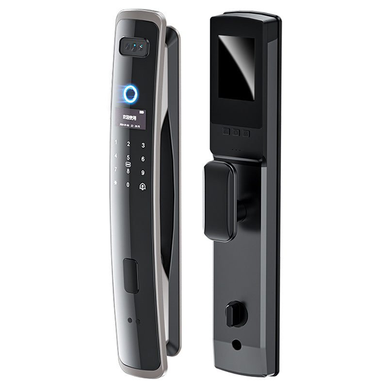 3d face recognition fingerprint door lock, entry door fully automatic password lock, electronic lock, customized new chinese style