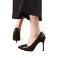 2026 winter new french style solid color high heels - versatile, fashionable, casual pointed-toe stiletto heels for women