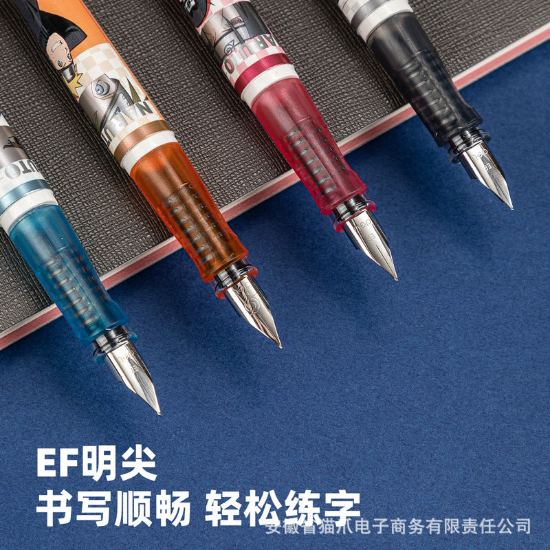 Deli A955 Naruto Blind Box Pen Student Practice Pen Positive Position Beginner Replaceable Ink Bag