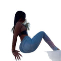 Ins style hot jeans women  independent station  tight jeans pencil pants large size