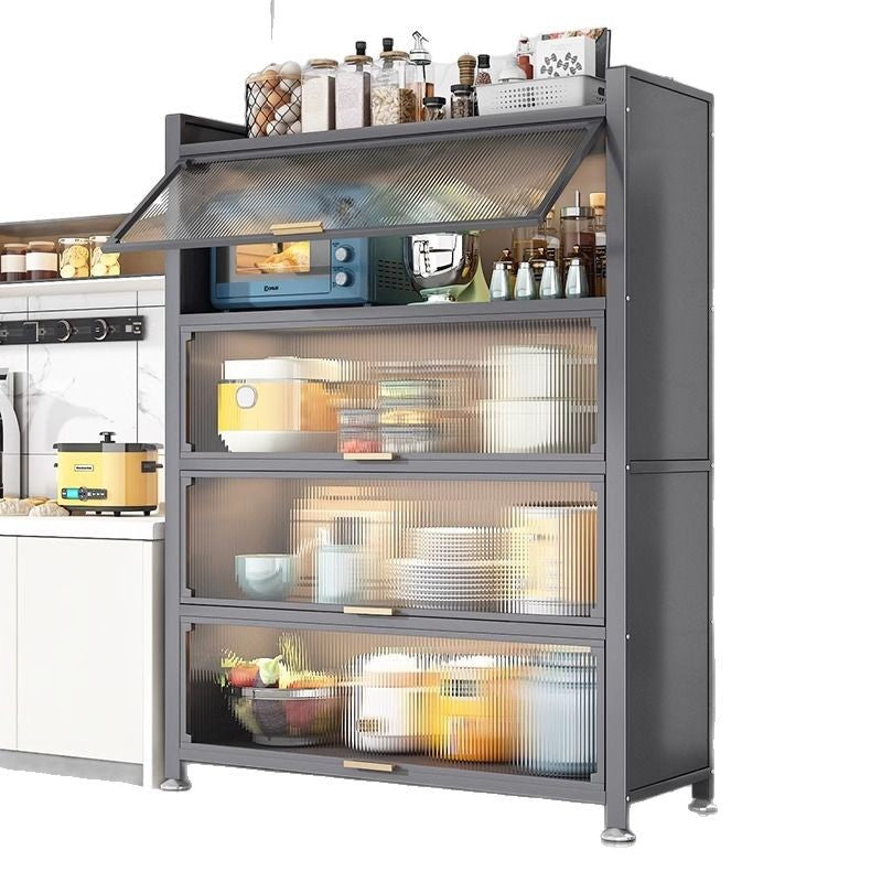 Kitchen storage rack multi-function microwave oven storage cabinet floor-standing multi-layer storage cabinet cupboard pot cupboard
