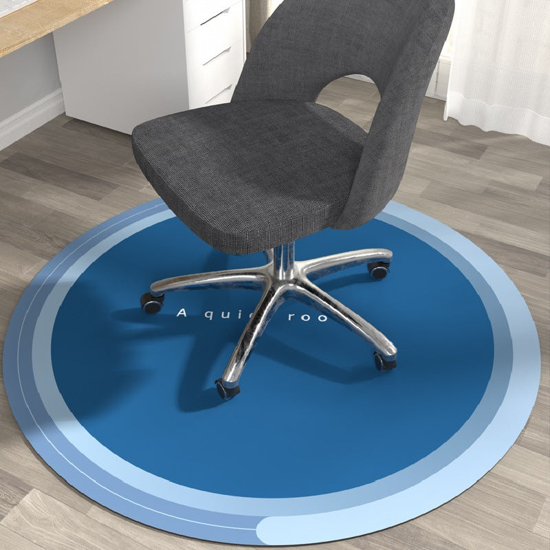Nordic round rug office study computer chair floor mat home reading area swivel chair non-slip mat