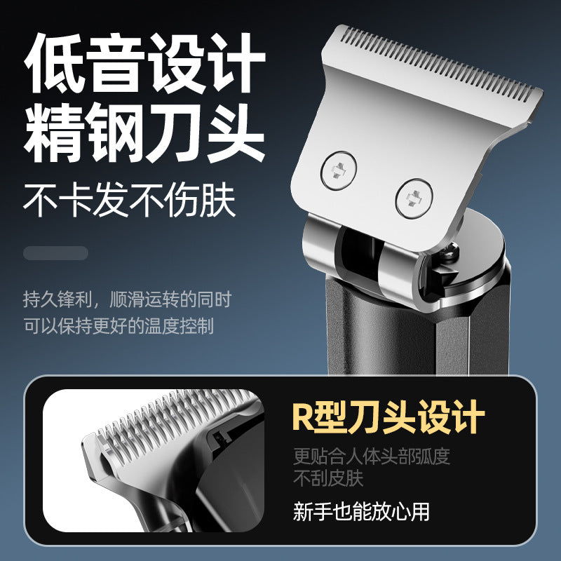 New arrival oil head electric clipper alloy electric digital display hairdressing device engraving bald head artifact for home hairdressing clipper