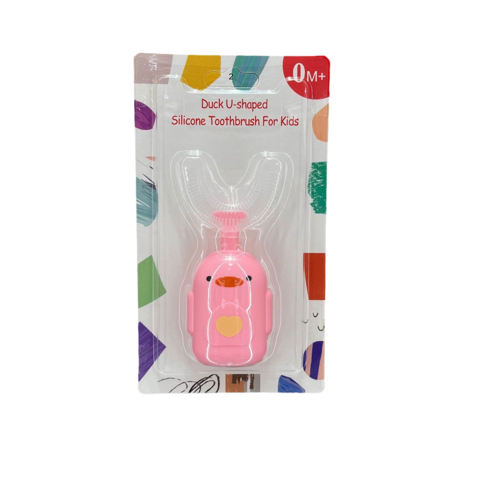 English card new manual children's U-shaped toothbrush silicone toothbrush baby mouth type oral cleaning manual U-shaped