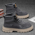 Boots for men 2025new arrivalspring high-top thick sole heightening british style work boots men's motorcycle casual trendy shoes