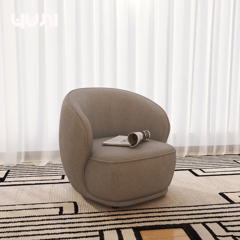 new living room single sofa - minimalist style for home, bedroom, balcony, and reception areas - creative lazy sofa for beauty salons