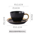 Matte black; electroplated gold