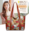 new arrival large-capacity fashion shoulder bag easiest for matchsatchel bag grids pattern tote bag texture work clothing bag ladieswear bag
