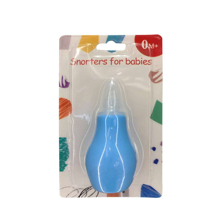 English Card Baby Nose Suction Baby Hand Pump Silicone Nose Suction Infant Snot Cleaner Wholesale