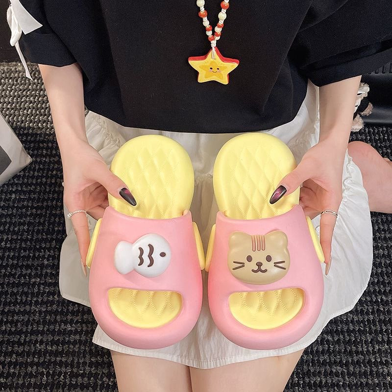 2026 new eva platform slippers: super comfortable, cute, and stylish for women. perfect for indoor/outdoor wear, home use, and a touch of sophistication. featuring adorable cartoon designs