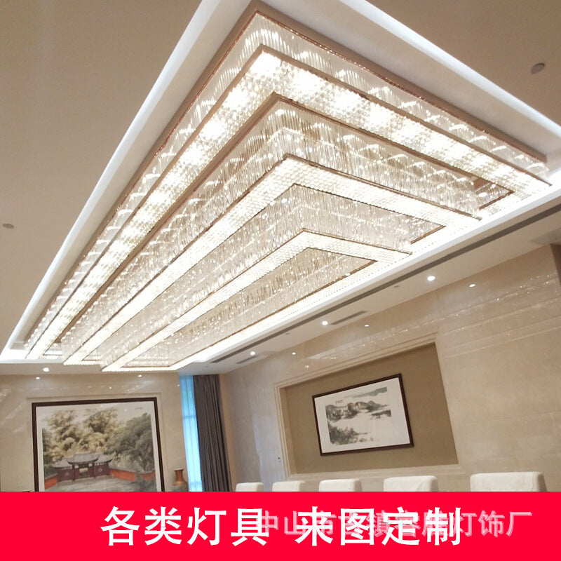 Laitu Customized Lighting Customized Sales Department Art Modeling Chandelier Hotel Clubhouse Banquet Hall Non-standard Engineering Lighting