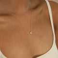 fashion teardrop diamond necklace, luxury copper diamond-set choker, water drop pendant, everyday versatile jewelry wholesale