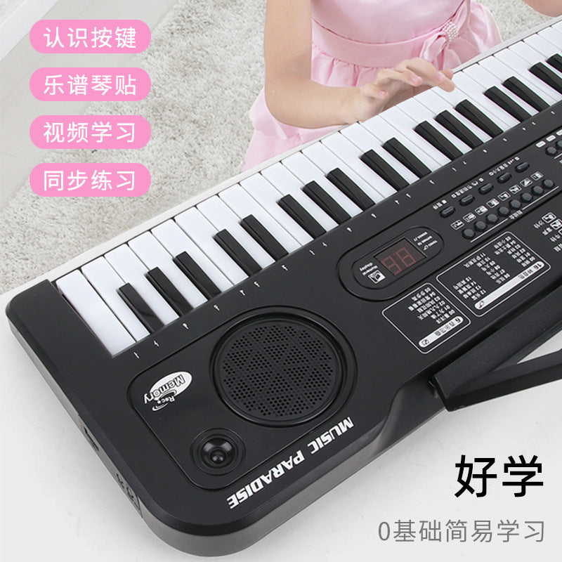 61-key digital keyboard electronic piano for adults and beginners - multifunctional musical instrument toy for boys and girls