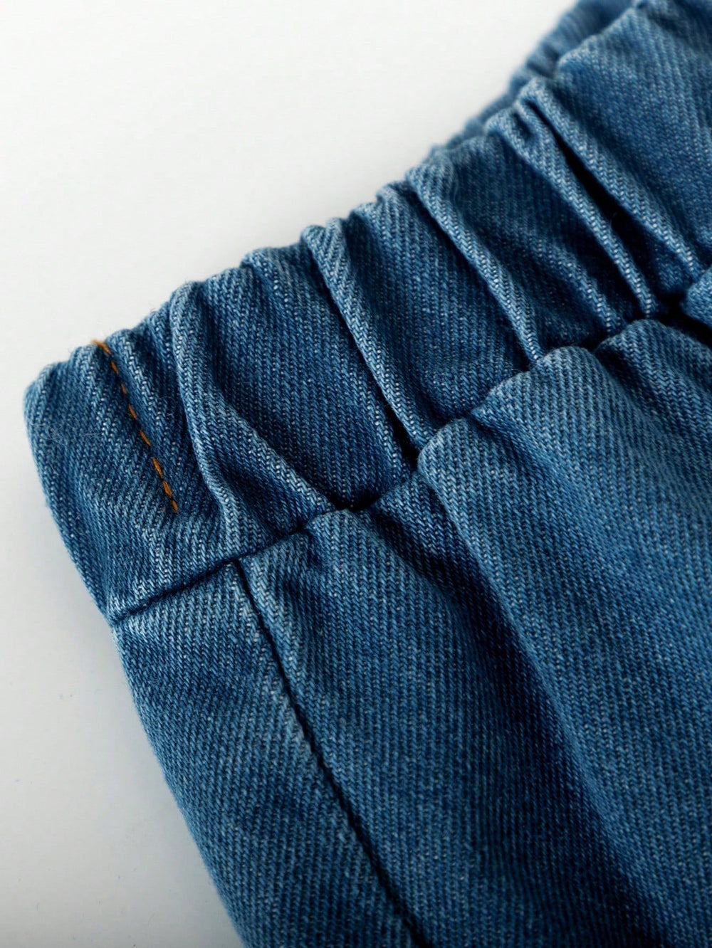 hot-selling girls' denim washed trousers with bow detail - cross-border exclusive