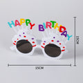 Birthday glasses - plastic, creative kids' happy party photo props, cake decoration, atmosphere photo props