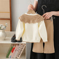 Girls' knit sweater set - new autumn/winter  collection: handmade heart detail, perfect for little girls