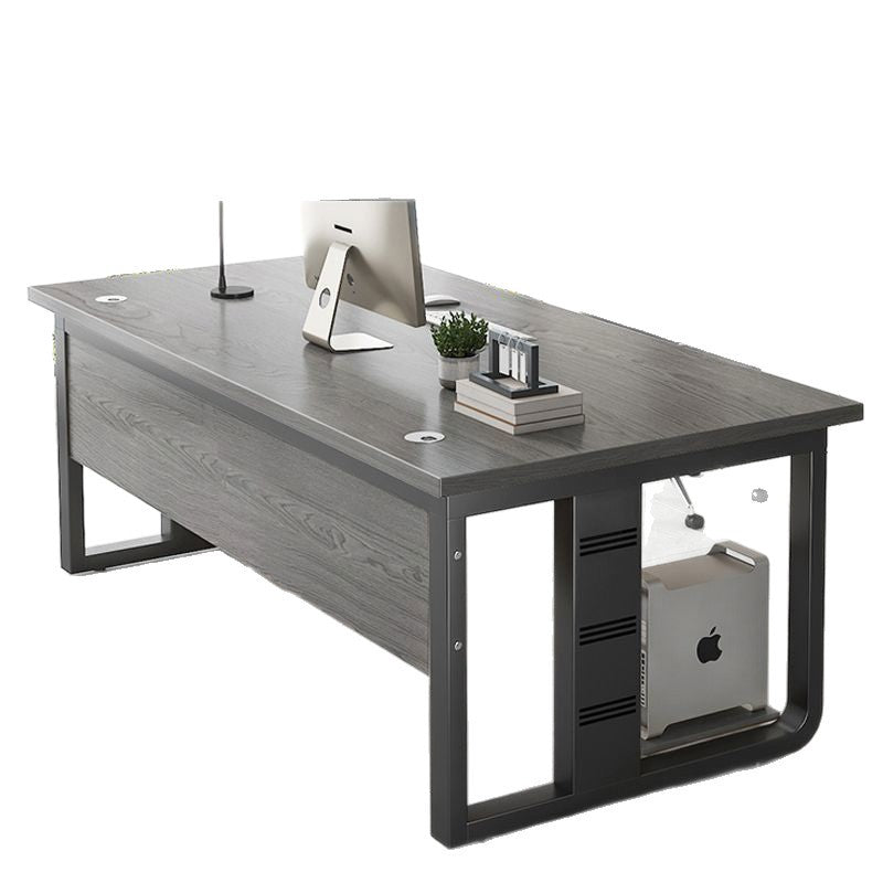 Office desk employee workstation single desk and chair set - minimalist modern office executive desk - staff computer desk