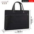 Oxford cloth 818 printed logo large capacity tote briefcase conference document bag waterproof file bag
